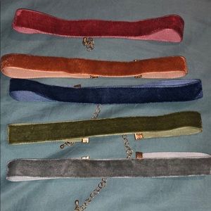 ✨Set of Colorful Velvet Chokers✨